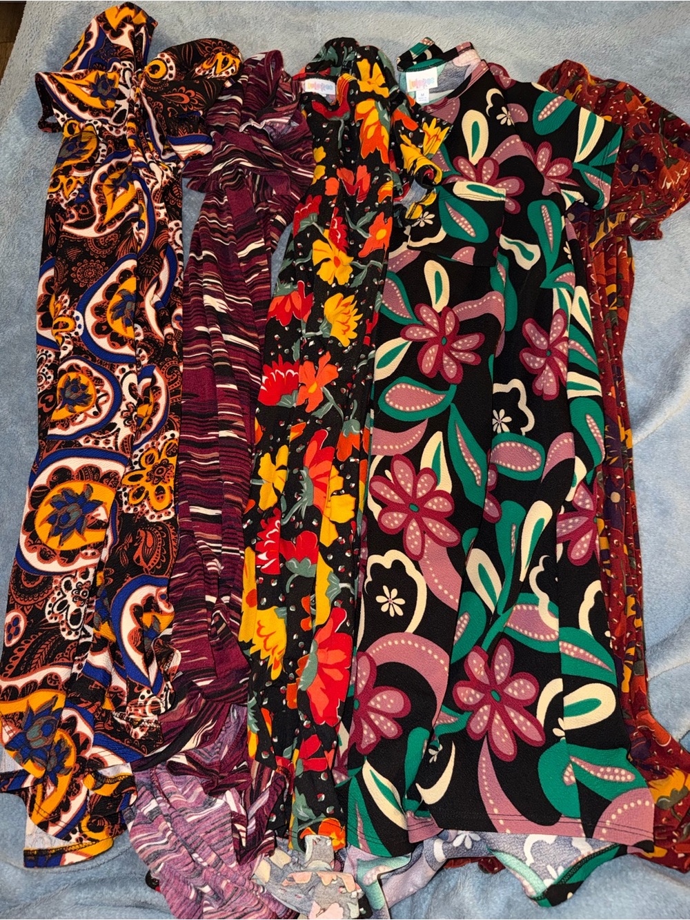 LuLaRoe Multi-Color Floral & Abstract Dresses